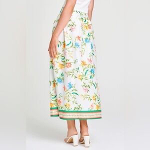 Wayf Multicolor Floral Midi Skirt